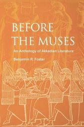 Cover Art for 9781883053765, Before the Muses by Benjamin R. Foster