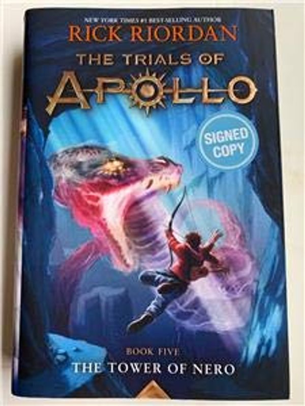 Cover Art for B08KXPXZ3L, Signed RICK RIORDAN Trials Of Apollo Book Five THE TOWER OF NERO First Edition by Unknown