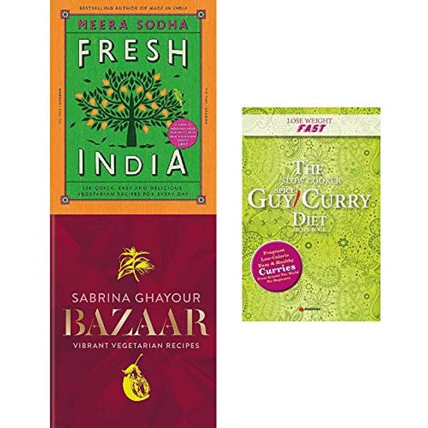 Cover Art for 9789123791736, Fresh India [Hardcover], Bazaar [Hardcover], Lose Weight Fast The Slow Cooker Spice-Guy Curry Diet 3 Books Collection Set by Meera Sodha, Sabrina Ghayour, CookNation