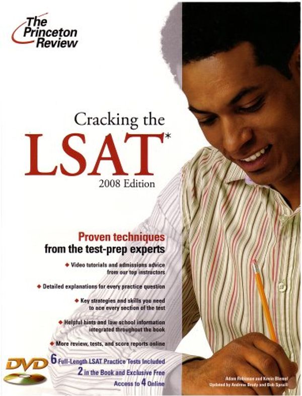 Cover Art for 9780375766138, Cracking the LSAT with DVD, 2008 Edition (Graduate School Test Preparation) by Adam Robinson