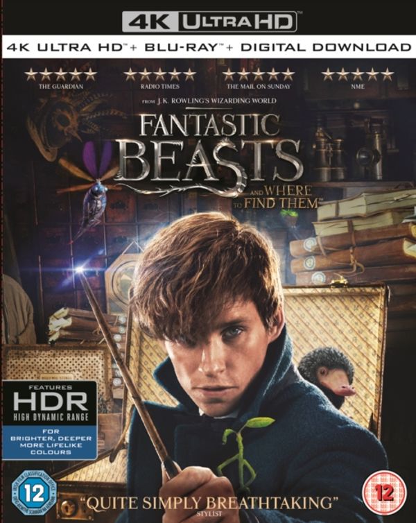 Cover Art for 5051892204149, Fantastic Beasts and Where To Find Them [4K UHD] [2016] [Blu-ray] by 