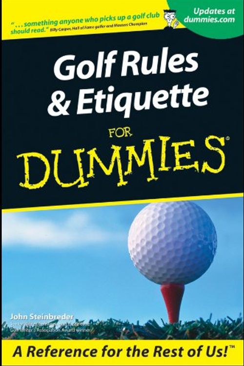 Cover Art for 9781118071175, Golf Rules and Etiquette For Dummies by John Steinbreder