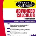 Cover Art for 9780071375672, Schaum's Outline of Advanced Calculus by Robert C. Wrede, Murray R. Spiegel