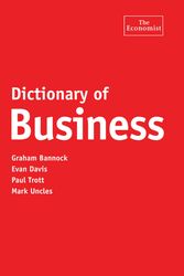 Cover Art for 9781861971784, Dictionary of Business by Graham Bannock, Evan Davies, Paul Trott, Mark Uncles