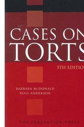 Cover Art for 9781862878853, Cases on Torts by Barbara McDonald