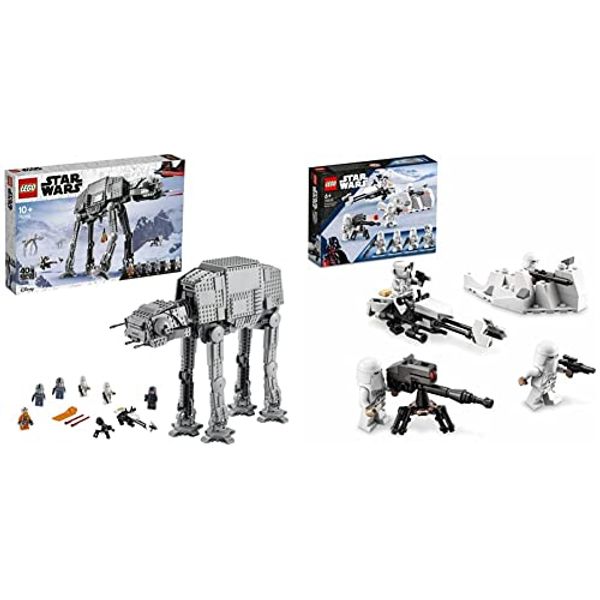 Cover Art for B09Y94GGPJ, LEGO 75288 Star Wars AT-AT Walker Building Toy, 40th Anniversary Collectable Figure Set & 75320 Star Wars Snowtrooper Battle Pack Set with 4 Figures, Blaster Guns & Speeder Bike by Unknown