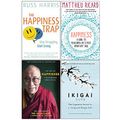 Cover Art for 9789123969234, The Happiness Trap, Happiness, The Art of Happiness, [Hardcover] Ikigai The Japanese secret to a long and happy life 4 Books Collection Set by Dr. Russ Harris, Matthieu Ricard, The Dalai Lama, Howard C. Cutler, Héctor García, Francesc Miralles