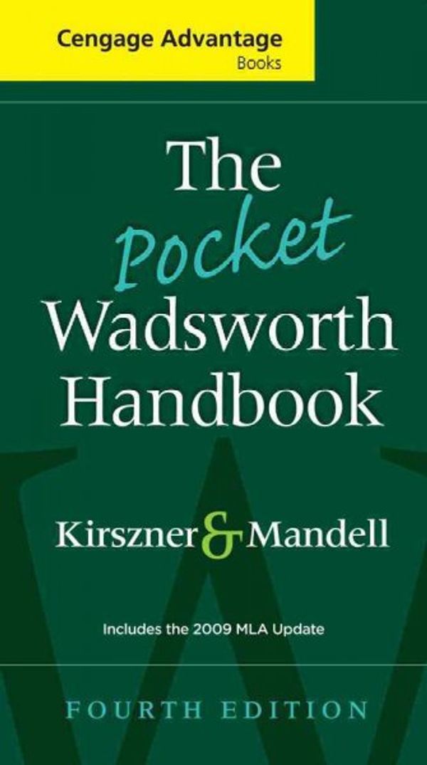 Cover Art for 9781439081815, The pocket Wadsworth handbook by Laurie G. Kirszner