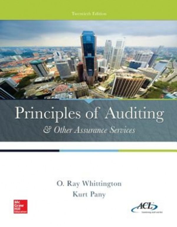 Cover Art for 9780077729141, Principles of Auditing & Other Assurance Services by Ray Whittington, Kurt Pany