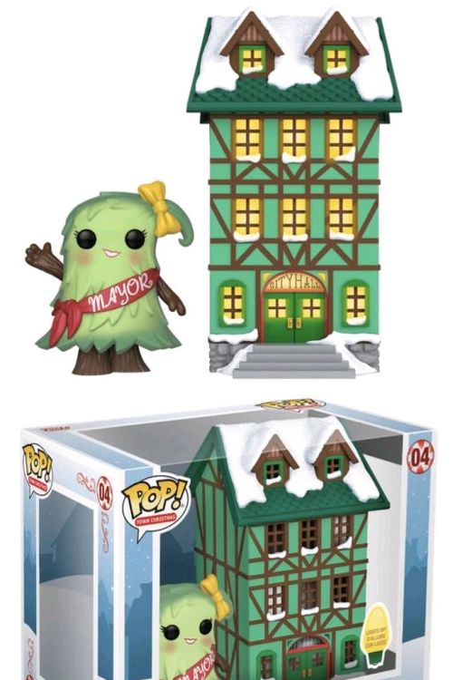 Cover Art for 0889698444248, Funko Pop! Town: Holiday - Town Hall with Mayor Patty Noble by POP