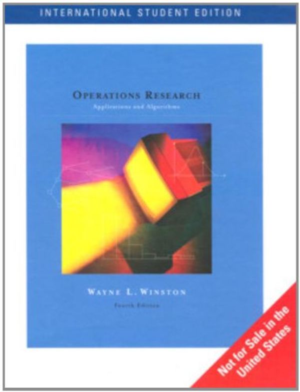 Cover Art for 9780534423629, Operations Research by Wayne Winston