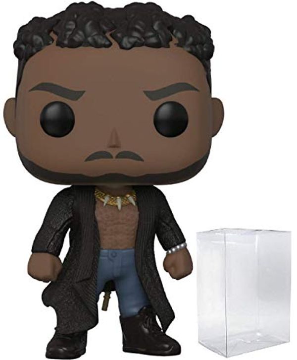 Cover Art for 0707283745375, Funko Pop! Marvel: Black Panther - Erik Killmonger with Scar Vinyl Figure (Bundled with Pop Box Protector Case) by FunKo