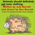 Cover Art for 9780689704123, Animals Should Definitely Not Wear Clothing (Aladdin Books) by Judi Barrett
