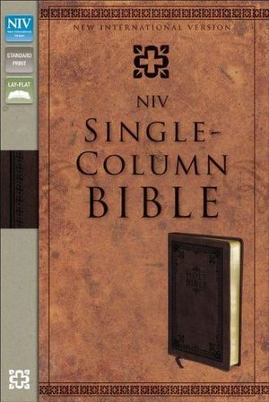 Cover Art for 9780310402633, NIV Single-column Bible by Zondervan