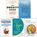 Cover Art for 9789123802135, Obesity Code, The Salt Fix, Intermittent Fasting the Complete Ketofast Solution, Glow15, Vegan Longevity Diet 5 Books Collection Set by Dr. Jason Fung, Dr. James DiNicolantonio, Naomi Whittel Iota