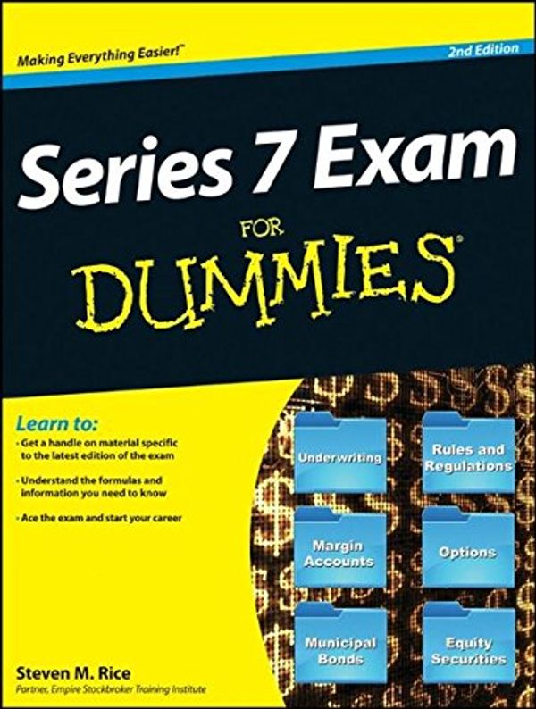 Cover Art for 9781118231265, Series 7 Exam For Dummies by Steven M. Rice