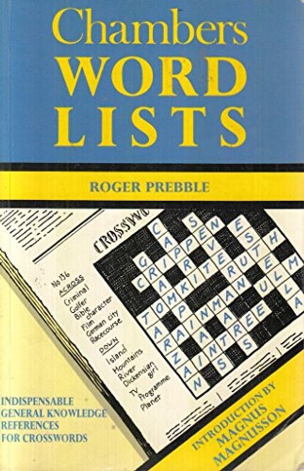 Cover Art for 9780550190253, Chambers Word Lists by Roger Prebble