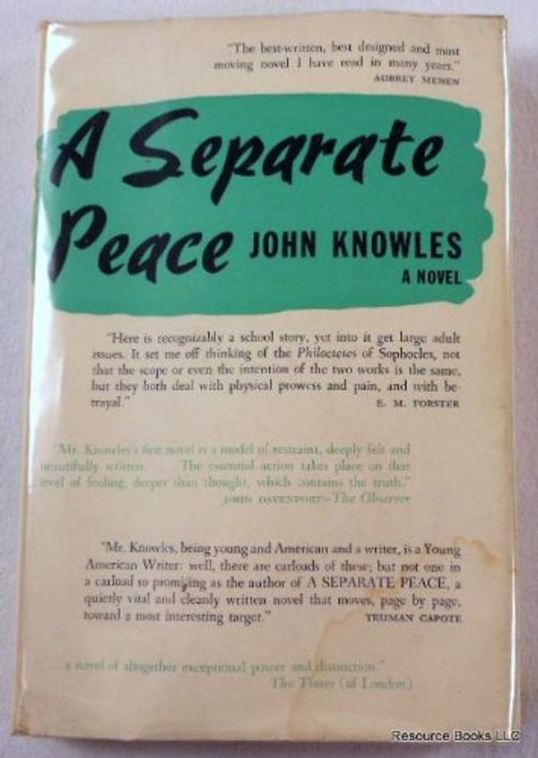 Cover Art for 9780025648401, A Separate Peace: A Novel by John Knowles
