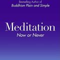 Cover Art for 9780061475009, Meditation Now or Never by Steve Hagen