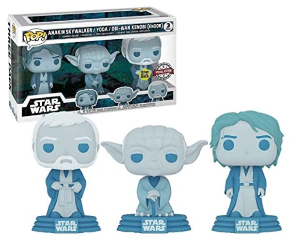 Cover Art for 0351641451523, Funko Pop! Star Wars: Across The Galaxy - Force Ghost 3 Pack, Anakin, Yoda, OBI-Wan, Amazon Exclusive by Unknown