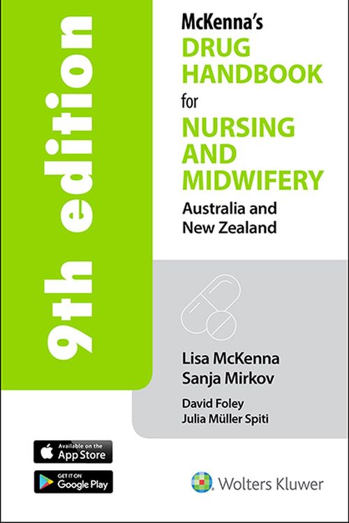 Cover Art for 9781925058130, Australia and New Zealand McKenna's Drug Handbook for Nursing and Midwifery 9th edition by Mirkov McKenna