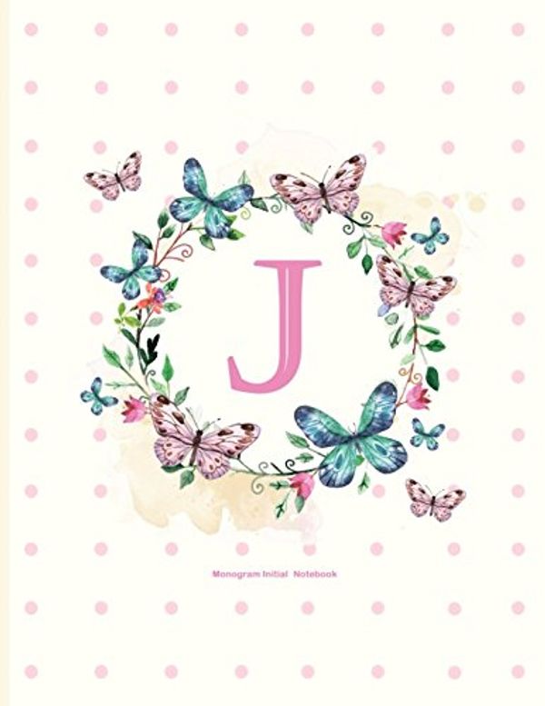 Cover Art for 9781521584026, J: Monogram Initial Notebook: Monogram Initial J Notebook, Dotted Line (personalized journals for women) by Nova Studio
