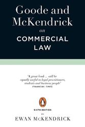 Cover Art for 9780141991887, Goode and McKendrick on Commercial Law: 6th Edition by Roy Goode and Ewan McKendrick