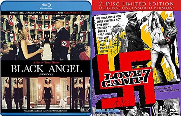 Cover Art for 0728615881844, Nazisploitation Double Feature - Love Camp 7 (2-Disc Limited Edition) & Tinto Brass' Black Angel 2-Blu-ray Bundle by Unknown