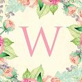 Cover Art for 9781699770771, W: Traditional watercolor, stylish, decorative and simple floral capital letter monogram lined notebook, pretty, cute and suitable for women and ... 100 college ruled pages 8.5 x 11 size. by Tim Bird