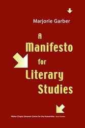 Cover Art for 9780295983448, A Manifesto for Literary Studies (Short Studies from the Walter Chapin Simpson Center for the Humanities) by Marjorie Garber