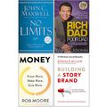 Cover Art for 9789123944583, No Limits John Maxwell [Hardcover], Rich Dad Poor Dad, Money Know More Make More Give More, Building a StoryBrand 4 Books Collection Set by John C. Maxwell, Robert T. Kiyosaki, Miller Donald, Rob Moore