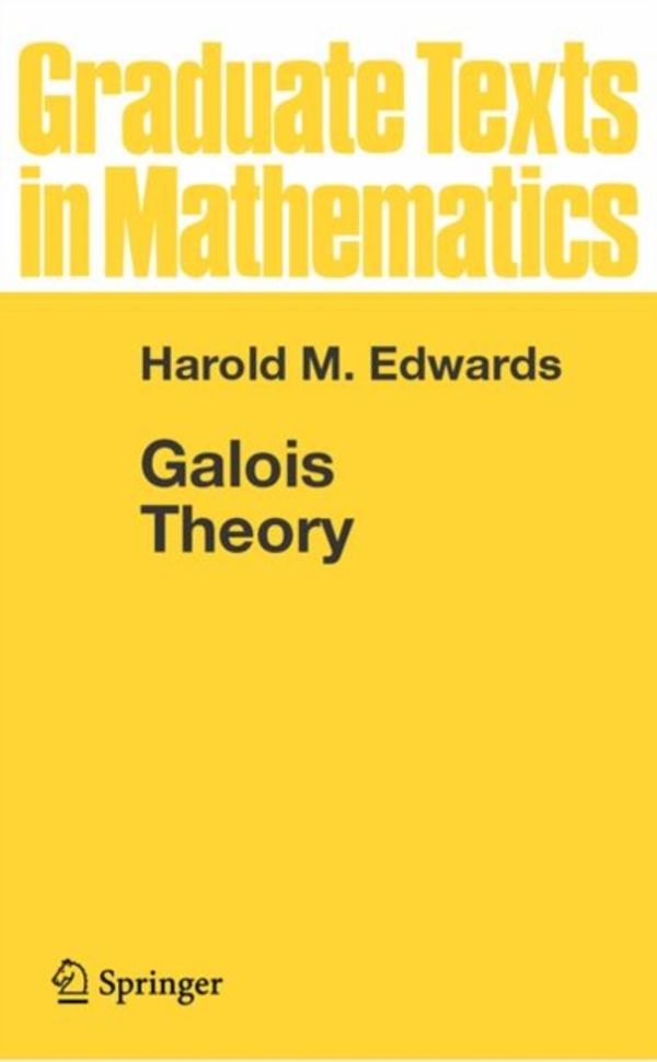 Cover Art for 9780387909806, Galois Theory by Harold M. Edwards