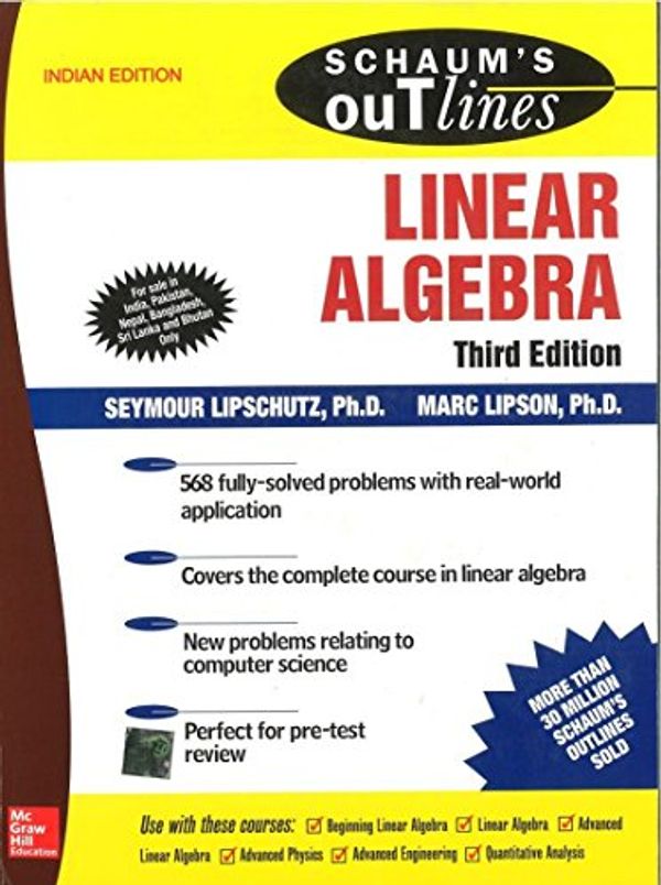 Cover Art for 9780070605022, Schaum's Outline of Linear Algebra by Seymour Lipschutz