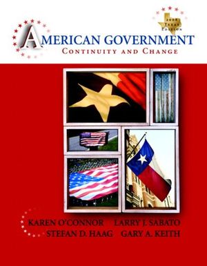 Cover Art for 9780205528233, American Government: Texas Edition by Karen O'Connor