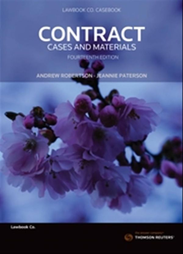 Cover Art for 9780455243948, Contract: Cases & Materials by Andrew Robertson, Jeannie Paterson