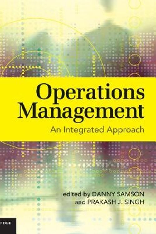 Cover Art for 9780521700771, Operations Management by Danny Samson