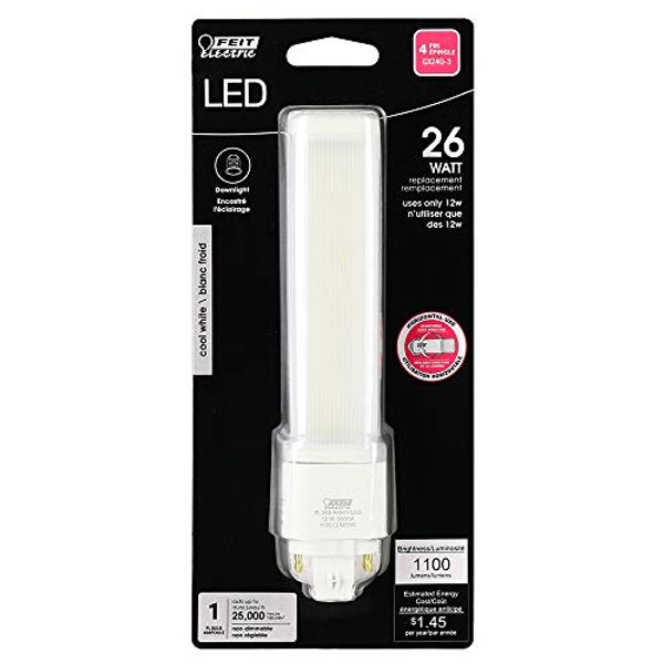 Cover Art for 0017801809862, FEIT Electric PL26E/H/841/LED PL Horizontal Recessed,1100 lm, 26W Equivalent, GX24Q Base LED Light Bulb, 6.25" H x 1.4" W x 1.4" D, 4100K Cool White by Unknown