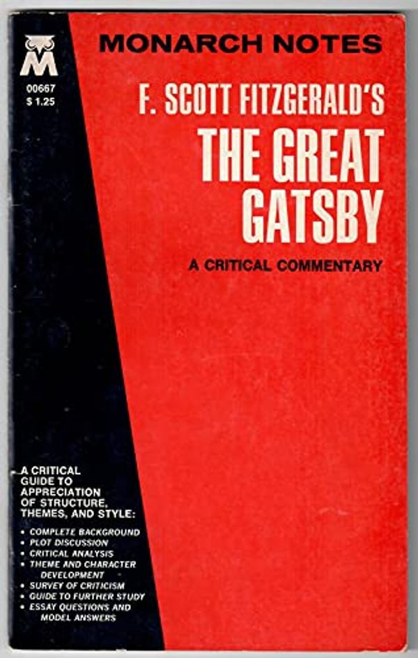 Cover Art for 9780671006679, F. Scott Fitzgerald's "the Great Gatsby": A Critical Commentary (Monarch notes) by Stanley Cooperman