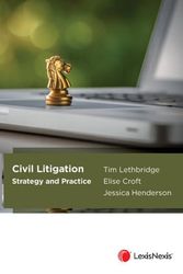 Cover Art for 9780409355635, Civil Litigation: Strategy and Practice by T Lethbridge; E Croft; J Henderson