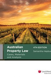 Cover Art for 9780409345650, Australian Property Law Cases, Materials and Analysis, 4th edition by Hepburn