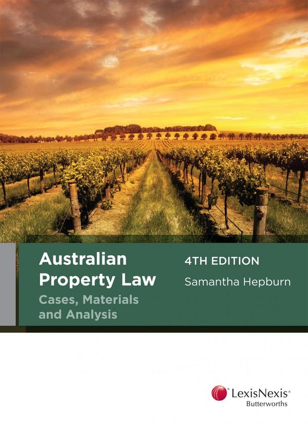 Cover Art for 9780409345650, Australian Property Law Cases, Materials and Analysis, 4th edition by Hepburn