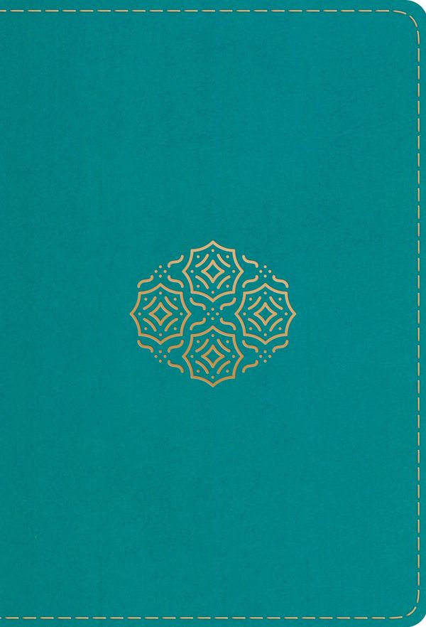 Cover Art for 9781433556036, ESV Large Print Compact Bible (Trutone, Teal, Bouquet Design) by Crossway Books