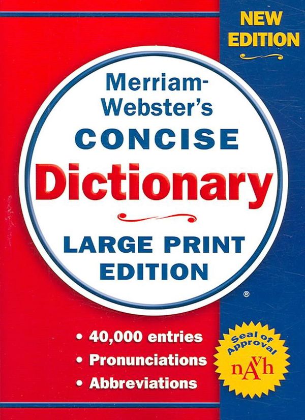 Cover Art for 9780877796442, Merriam-Webster's Concise Dictionary by Merriam-Webster Inc.