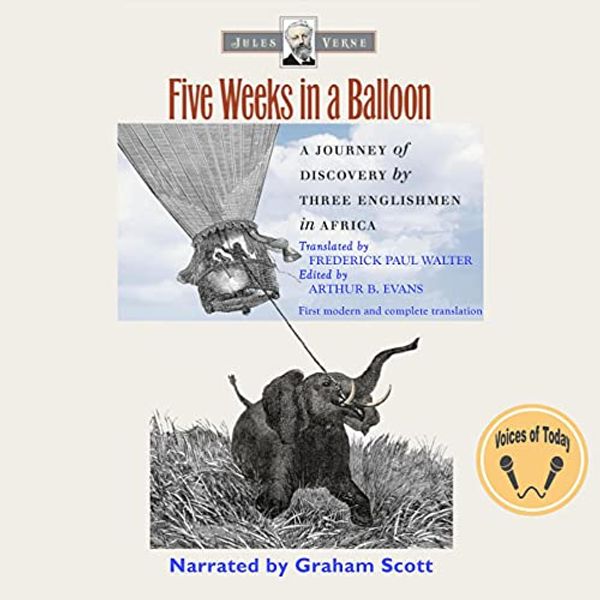 Cover Art for B082DPGPM6, Five Weeks in a Balloon by Jules Verne