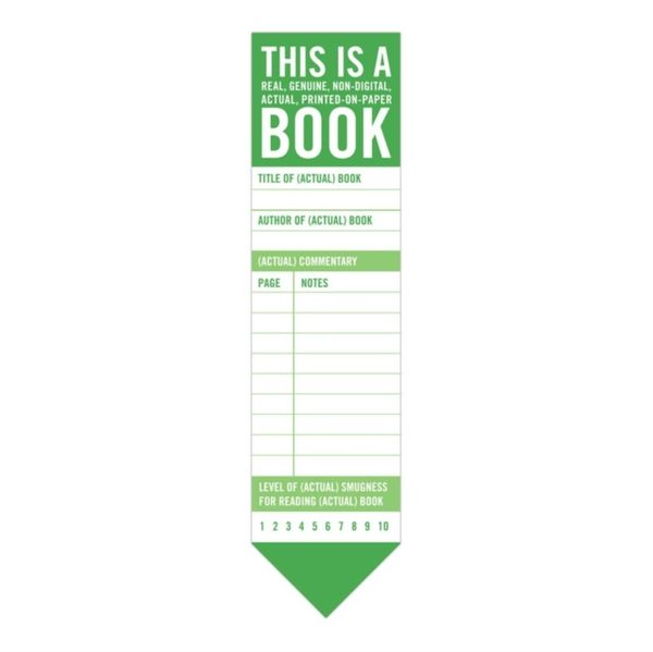 Cover Art for 9781601069986, Knock Knock This is a Book Bookmark Pad by Knock Knock