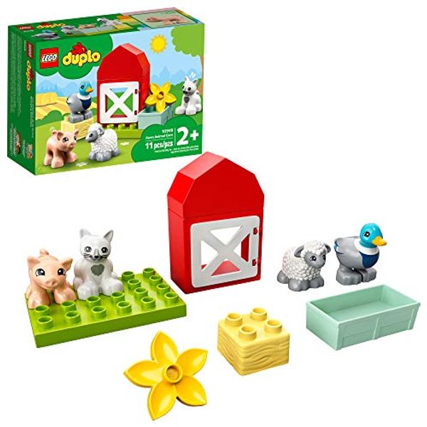Cover Art for 0673419336277, LEGO DUPLO Town Farm Animal Care 10949 Imaginative Build-and-Play Toy for Toddlers; Buildable Farm Playset with 4 Animal Figures – a Duck Toy, Cat Figure, Pig Toy and Sheep Toy, New 2021 (11 Pieces) by 