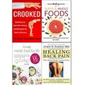 Cover Art for 9789123653607, crooked, hidden healing powers of super & whole foods, healthy medic food for life and healing back pain 4 books collection set - outwitting the back pain industry and getting on the road to recovery by Cathryn Jakobson Ramin, CookNation, John E. Sarno, MD