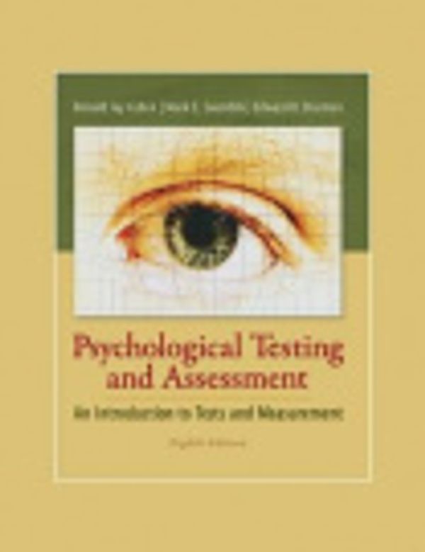 Cover Art for 9781260037197, Psychological Testing and Assessment by Ronald Jay Cohen