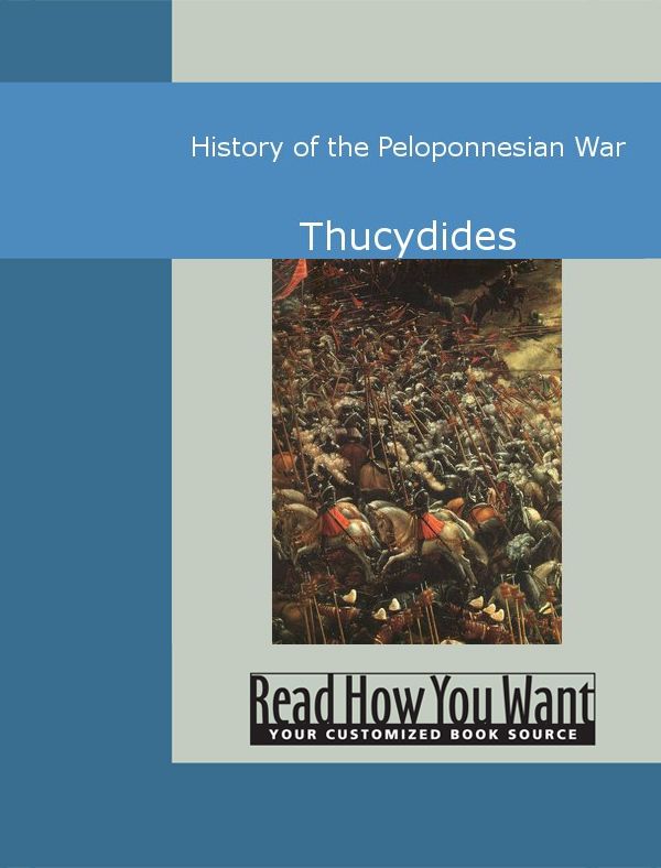 Cover Art for 9781442946910, History of the Peloponnesian War by Thucydides
