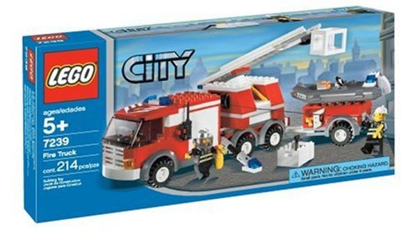 Cover Art for 0673419058049, Fire Truck Set 7239 by LEGO City